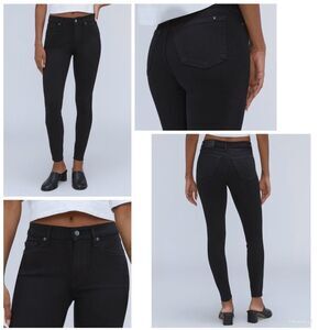 Everlane Women’s The Mid Rise Skinny Stretch Organic Cotton Black Jean Size‎ 31